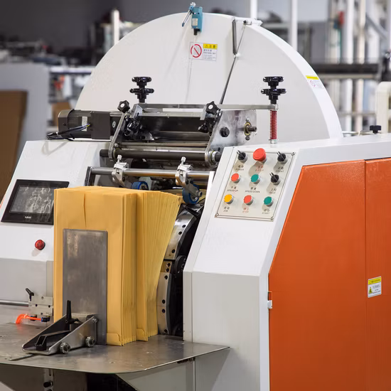 High Speed Sharp V Bottom Brown Bread Takeaway Paper Bag Making Machine Price