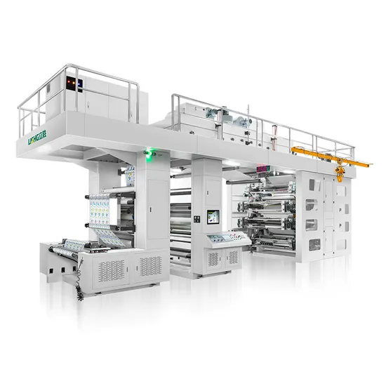 Máquina de impressão flexográfica/flexográfica Ci de filme plástico de 6 cores com tambor central automático