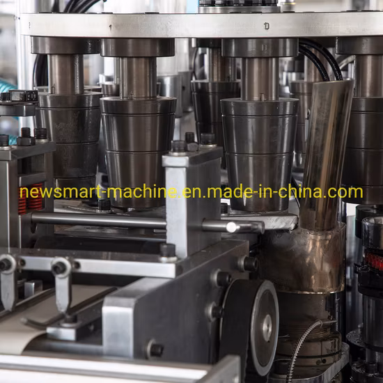 Saco ultrassônico descartável da caixa do copo de papel que faz o copo descartável automático da caixa de café do papel que forma a máquina
